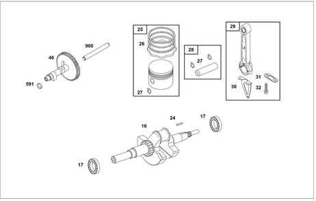 Part Location Diagram of 5002K Briggs and Stratton Key-flywheel